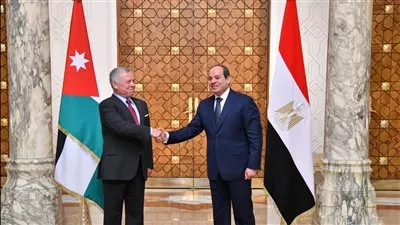 السيسي وملك الأردن يؤكدان أهمية تضافر الجهود للتصدي لأزمات المنطقة العربية