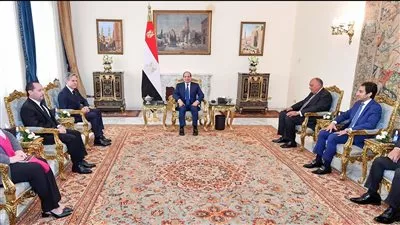 الرئيس السيسي يستقبل وزير الخارجية الأمريكي بقصر الاتحادية