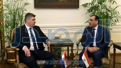 «مدبولي» يبحث مع الرئيس الكرواتي تطوير العلاقات التجارية والاستثمارية المشتركة