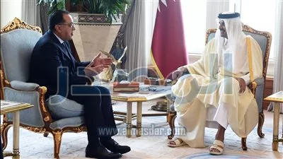 أمير دولة قطر يستقبل رئيس الوزراء والوفد المرافق له