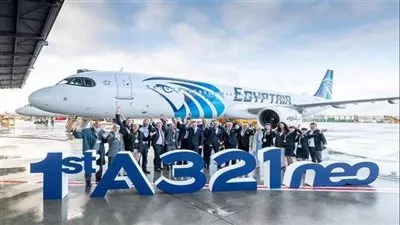 مصر للطيران تستقبل طائرة إيرباص الجديدة A321neo
