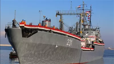 سفينة إمداد مصرية تغادر ميناء العريش متجهة إلى سوريا وتركيا