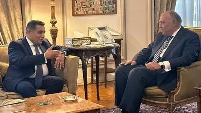  وزير الخارجية يستقبل وزير الدولة البريطاني للشرق الأوسط وشمال إفريقيا