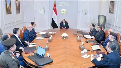  الرئيس السيسي يتابع تطورات العمل في المتحف المصري الكبير