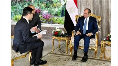 السيسي  في حوار لصحيفة «أساهي» اليابانية: نرفض التدخل في  شئون الدول 