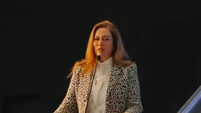 رشا راغب تشارك فى فعاليات ملتقى الاستثمار السنوى بأبوظبي