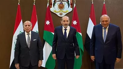 وزير الخارجية يبحث مع نظيريه الأردني والعراقي سبل دعم التعاون المشترك