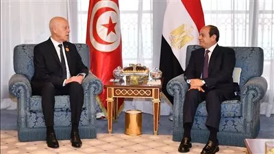 الرئيس السيسى يؤكد تطلع مصر لتطوير العلاقات الثنائية مع تونس