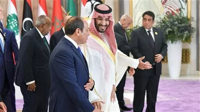 السيسى يبحث مع ولى العهد السعودى سبل تعزيز العلاقات الثنائية