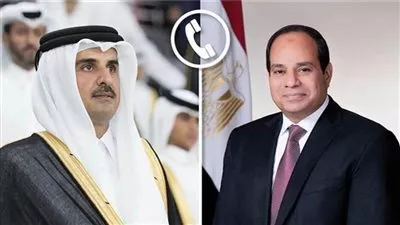الرئيس السيسي يتلقى اتصالًا هاتفيًا من أمير قطر للتهنئة بحلول عيد الأضحى 