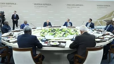 السيسي يشارك في غداء عمل مع نظيره الروسى ورؤساء الدول والحكومات الأفارقة
