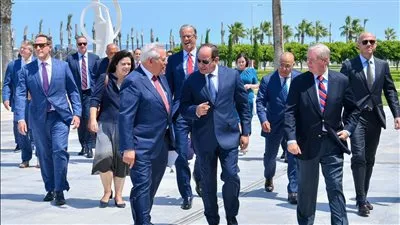السيسي يستقبل وفدًا رفيع المستوى من الحزبين الديمقراطي والجمهوري بالكونجرس الأمريكي