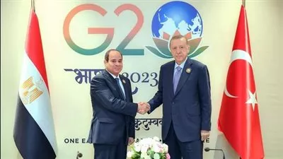 الرئيس السيسي يبحث مع أردغان استئناف آليات التعاون المصري التركي