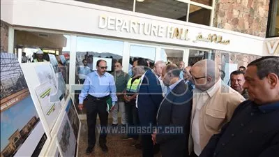 رئيس الوزراء يتفقد أعمال التطوير بمطار سانت كاترين الدولي