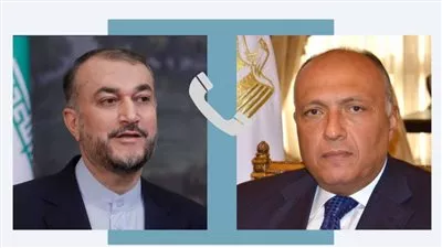  وزير الخارجية يبحث مع نظيره الإيراني تطورات الصراع الفلسطيني الإسرائيلي 