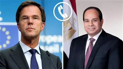 السيسي يتلقى اتصالاً هاتفياً من مارك روته رئيس وزراء هولندا