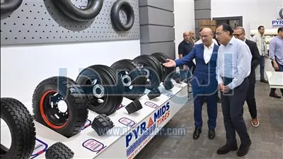 رئيس الوزراء يتفقد توسعات مصنع «بيراميدز» لتصنيع إطارات السيارات