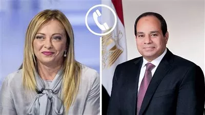 السيسي ورئيسة الوزراء الإيطالية يؤكدان ضرورة وقف العمليات العسكرية في قطاع غزة 
