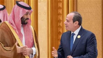 السيسي وولي العهد السعودي يبحثان جهود وقف التصعيد العسكري في قطاع غزة
