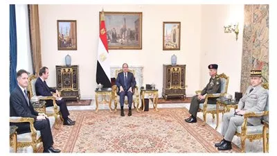 السيسي يبحث مع وزير القوات المسلحة الفرنسي جهود تهدئة الأوضاع في غزة