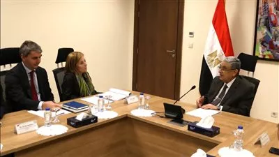 وزير الكهرباء يبحث سبل التعاون مع بنك الاستثمار الأوروبى بمشروعات الطاقة المتجددة