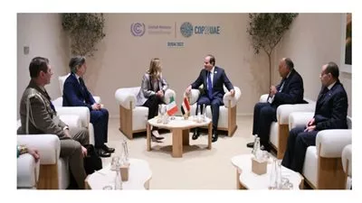  السيسى يلتقى رئيسة وزراء إيطاليا على هامش قمة COP28  