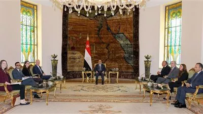 الرئيس السيسى يطالب ببدء مسار جاد للتسوية العادلة للقضية الفلسطينية