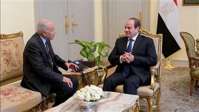 السيسي يبحث مع أمين عام جامعة الدول العربية مستجدات الوضع بقطاع غزة