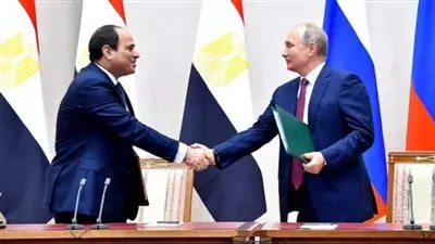 السيسي وبوتين يشهدان بدء صب الخرسانة بـ«وحدة الكهرباء» الرابعة بمحطة الضبعة النووية