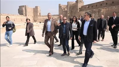 وزير السياحة يفتتح برج الرملة والحداد بقلعة صلاح الدين الأيوبي بعد ترميمهما