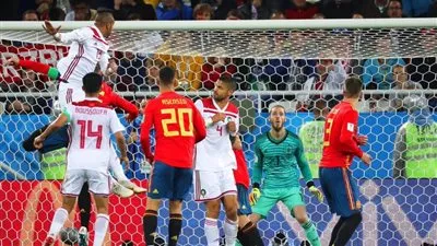 المغرب تحرج إسبانيا وإيران تتعادل مع البرتغال فى كأس العالم