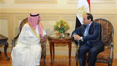  السيسي يستقبل ولي العهد السعودي بمطار شرم الشيخ