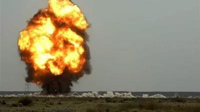 انفجار ضخم بالعريش بسبب وجود عبوة ناسفة