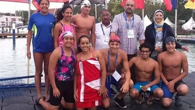 السفارة المصرية فى التشيك تستقبل بعثة المنتخب القومي للسباحة