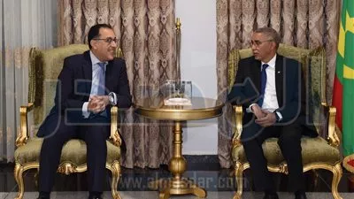  رئيس الوزراء يبحث التعاون المشترك مع نظيره الموريتانى فى 