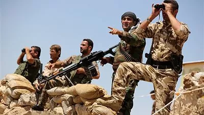 بالفيديو.. المقاتلون الأكراد يواصلون تقدمهم باتجاه مدينة 