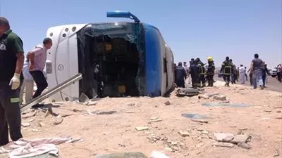 ارتفاع عدد ضحايا أتوبيس الغردقة لـ 13 قتيلًا وأكثر من 14 مصابًا