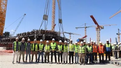 بدء أعمال تركيب وعاء الاحتواء الداخلي لمبنى المفاعل بالمحطة النووية في الضبعة