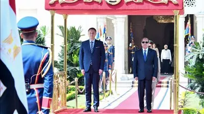 السيسي يستقبل رئيس جمهورية البوسنة والهرسك بقصر الاتحادية