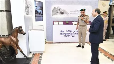 السيسي يتفقد متحف الجواد العربي المصري المصغر بالعاصمة الإدراية الجديدة