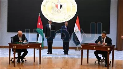 رئيسا وزراء مصر والأردن يوقعان محضر اجتماعات الدورة الـ 32 للجنة العليا المصرية - الأردنية المُشتركة