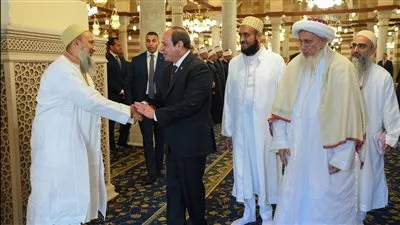 الرئيس السيسي يفتتح مسجد السيدة زينب بعد تطويره