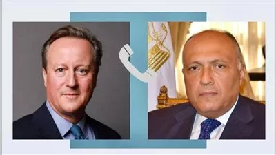 وزير الخارجية يبحث مع نظيره البريطاني مستجدات الأوضاع في قطاع غزة