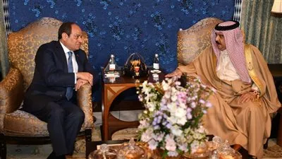 الرئيس السيسي يلتقى ملك البحرين على هامش أعمال مجلس الجامعة العربية 