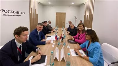 وزيرة التخطيط تبحث سبل التعاون مع وزير التنمية الاقتصادية الروسي