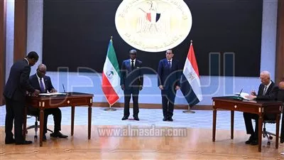 مصر وغينيا الاستوائية توقعان اتفاق الإعفاء من اشتراطات التأشيرة لحاملي جوازات السفر الدبلوماسية