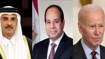 قادة مصر وأمريكا وقطر يؤكدون ضرورة وقف إطلاق النار في غزة