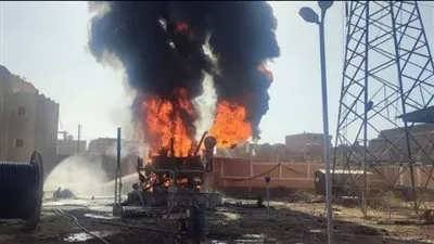  «الكهرباء» تعلن السيطرة على حريق محدود بمحطة محولات إيتاي البارود