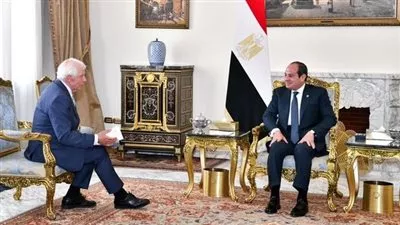 الرئيس السيسى يستقبل الممثل الأعلى للاتحاد الأوروبى للشئون الخارجية