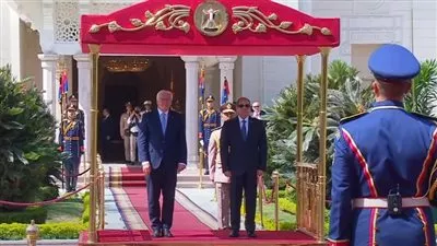 الرئيس السيسي يستقبل نظيره الألماني في قصر الاتحادية